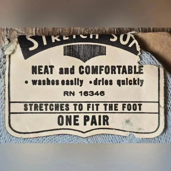 NOS Vintage MCM Men's Nylon Stretch Sox Socks Dead Stock - Picture 4 of 4